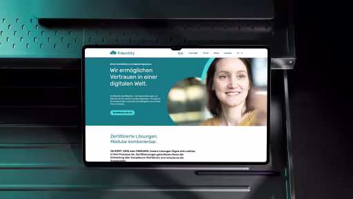 Screenshot Projekt fidentity